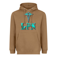 Toasted Coconut licensed practical nurse medical symbol Heavyweight Hoodie - BarkalooDesign
