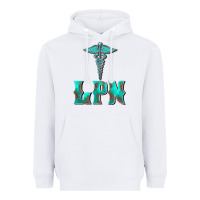 White licensed practical nurse medical symbol Heavyweight Hoodie - BarkalooDesign