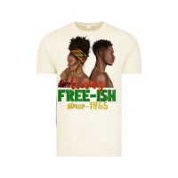 Vintage Arctic living free ish since 1865 with afro black woman a Vintage Tee - texasbilliewilder