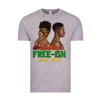 Vintage Zinc living free ish since 1865 with afro black woman a Vintage Tee - texasbilliewilder