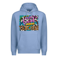 Colony Blue one loved teacher Premium Hoodie - NancyCooperArtShop
