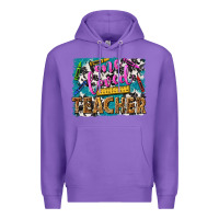 Purple one loved teacher Premium Hoodie - NancyCooperArtShop
