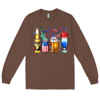 Chestnut 4th of July American drinks Long Sleeve Tee - Neo Western