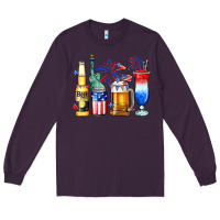 Plum 4th of July American drinks Long Sleeve Tee - Neo Western