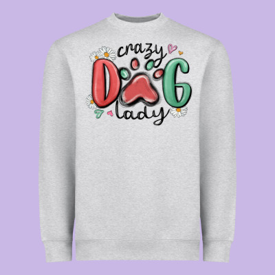 Heavyweight Sweatshirt crazy dog lady