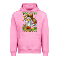 Fuchsia Pink too cute too spook Urban Hoodie - LillyAllenDesigns