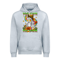 Heather Grey too cute too spook Urban Hoodie - LillyAllenDesigns