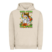 Pigment French Oak too cute too spook Urban Hoodie - LillyAllenDesigns