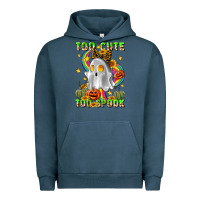 Pigment Midnight Navy too cute too spook Urban Hoodie - LillyAllenDesigns