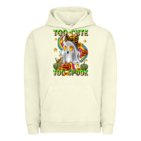 Pigment Pistachio too cute too spook Urban Hoodie - LillyAllenDesigns