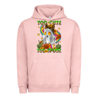 Pigment Salmon too cute too spook Urban Hoodie - LillyAllenDesigns