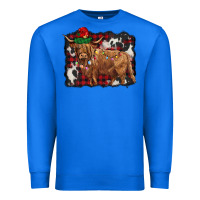 True Royal christmas highland cow Premium Sweatshirt - BarkalooDesign