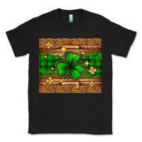 Black St. Patrick's Day shamrock leopard Classic Tee - Neo Western