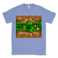 Colony Blue St. Patrick's Day shamrock leopard Classic Tee - Neo Western