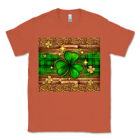 Copper St. Patrick's Day shamrock leopard Classic Tee - Neo Western