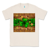 Natural St. Patrick's Day shamrock leopard Classic Tee - Neo Western