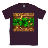 Plum St. Patrick's Day shamrock leopard Classic Tee - Neo Western