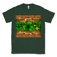 Sports Green St. Patrick's Day shamrock leopard Classic Tee - Neo Western