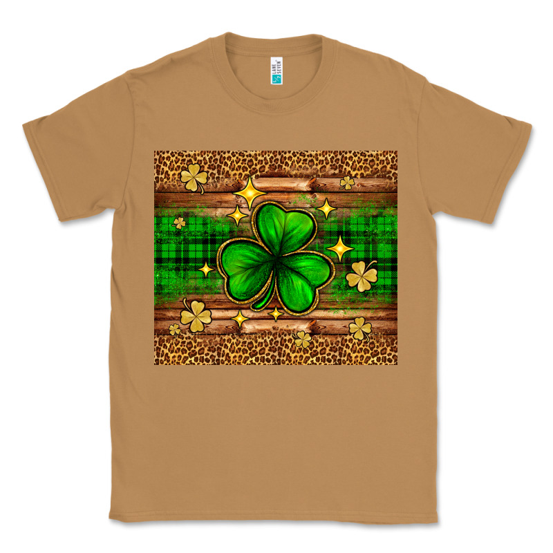 St. Patrick's Day Shamrock Leopard Classic Tee by Neo Western | Teevron