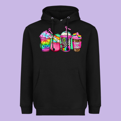 Lgbtq Coffee Heavyweight Hoodie Designed By Jasminsmagicworld