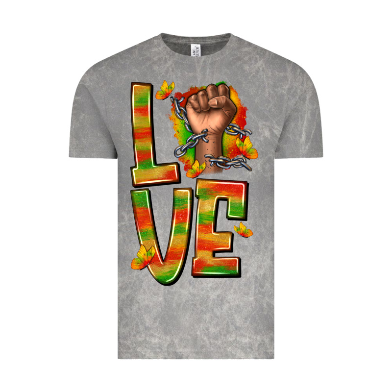 Love Juneteenth With Fist Vintage Tee by texasbilliewilder | Teevron