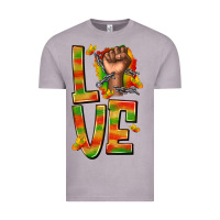 Vintage Zinc love juneteenth with fist Vintage Tee - texasbilliewilder