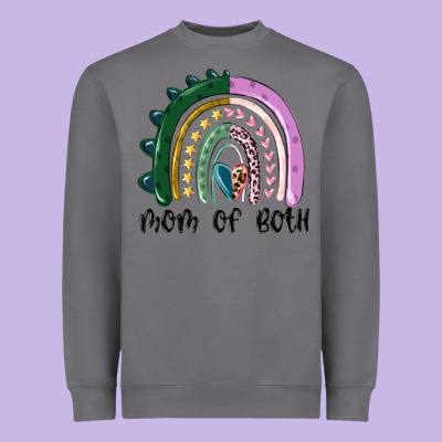 Heavyweight Sweatshirt mom of both rainbow