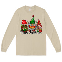 Mushroom merry christmas gnomes Long Sleeve Tee - CowhideDigitalArt