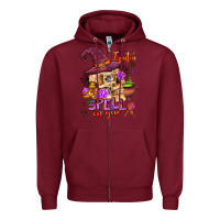 Burgundy i put a spell on you Zipper Hoodie - AdoDesignShop