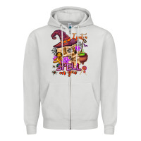 Dove Grey i put a spell on you Zipper Hoodie - AdoDesignShop
