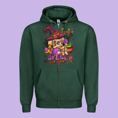 I Put A Spell On You Zipper Hoodie Designed By Adodesignshop