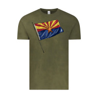 Vintage Olive arizona flag Vintage Tee - BarkalooDesign