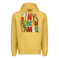 Antique Gold tiny human tamer Premium Hoodie - NancyCooperArtShop