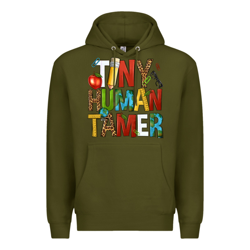 Tiny Human Tamer Premium Hoodie by NancyCooperArtShop | Teevron