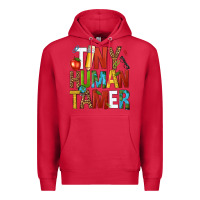 Cardinal tiny human tamer Premium Hoodie - NancyCooperArtShop