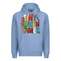 Colony Blue tiny human tamer Premium Hoodie - NancyCooperArtShop
