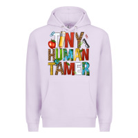 Lilac tiny human tamer Premium Hoodie - NancyCooperArtShop