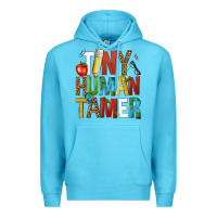 Ocean Blue tiny human tamer Premium Hoodie - NancyCooperArtShop