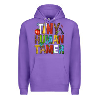 Purple tiny human tamer Premium Hoodie - NancyCooperArtShop