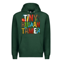 Sports Green tiny human tamer Premium Hoodie - NancyCooperArtShop