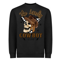 Black the lonely cowboy club Heavyweight Sweatshirt - MaliasSmallBusiness