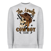 Heather Grey the lonely cowboy club Heavyweight Sweatshirt - MaliasSmallBusiness