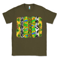 Army Green St. Patrick's Day brushstrokes Classic Tee - Neo Western