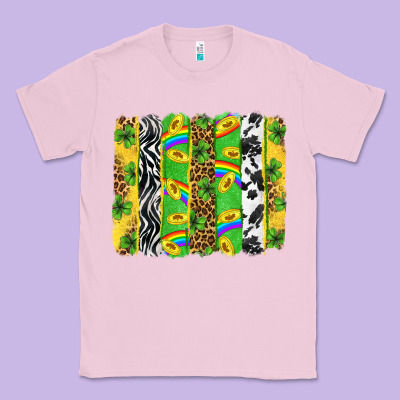 St. Patrick's Day Brushstrokes Classic Tee Designed By Neo Western