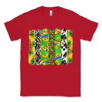 Red St. Patrick's Day brushstrokes Classic Tee - Neo Western