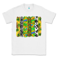 White St. Patrick's Day brushstrokes Classic Tee - Neo Western