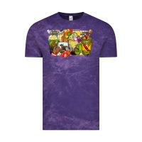 Cloud Purple lunch lady coffee cups Vintage Tee - Zillion Design Studio
