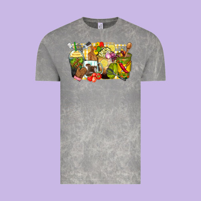 Lunch Lady Coffee Cups Vintage Tee Designed By Zillion Design Studio