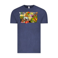 Vintage Denim lunch lady coffee cups Vintage Tee - Zillion Design Studio