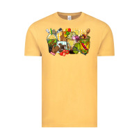 Vintage Mustard lunch lady coffee cups Vintage Tee - Zillion Design Studio